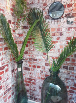 Vase Bouteille en Verre recyclé Vert Kaki H 80 cm