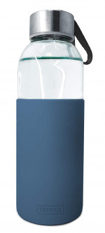 Bouteille - gourde en verre 400 ml – Bleu ardoise