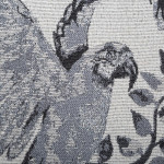 Coussin Perroquet à motifs jacquard gris 40x40 cm