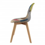 Chaise scandinave patchwork