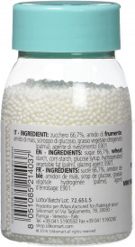 Mini perles de sucres blanches, 80g, Décoration gâteaux - Silikomart