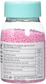Mini perles de sucres roses, 80g, Décoration gâteaux - Silikomart