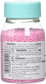 Mini perles de sucres roses, 80g, Décoration gâteaux - Silikomart