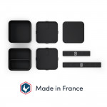 Monbento Square noir Onyx - Bento carré - Made in France