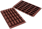 Moule chocolat Mini Bûche, Silicone, Silikomart