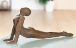 Statue Femme Yoga en résine, 17,50 x 39 cm