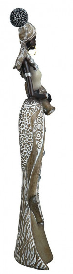 Statue africaine Lady Burundi, H 39 cm