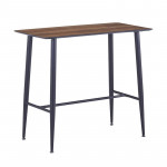 Table Mange-Debout rectangle imitation bois 115 x 60 x 102 cm