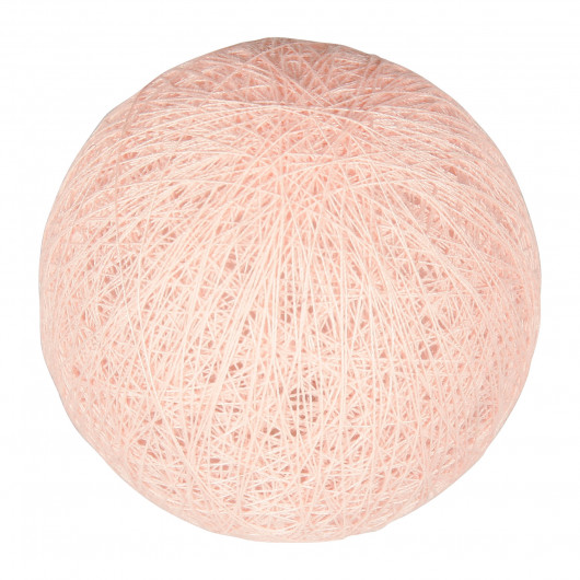 Boule tissu rose