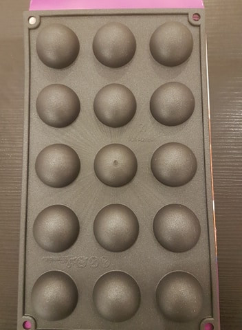 Moule Patisse en Silicone pour 15 demi-sphères (4cm)
