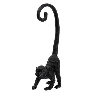 Statuette Singe noir à longue queue H 41 cm
