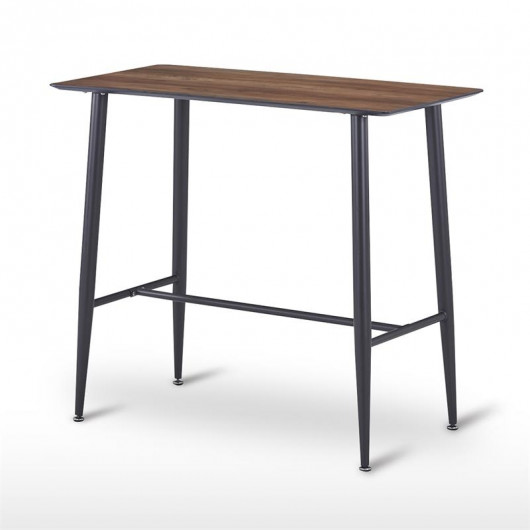 Table Mange-Debout rectangle imitation bois 115 x 60 x 102 cm