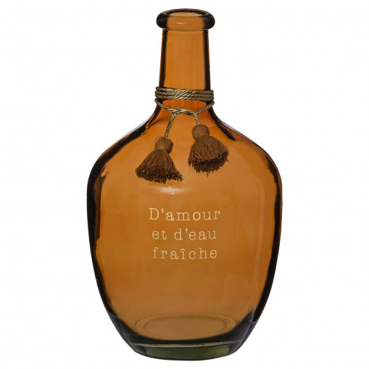 Vase Dame Jeanne, verre, H31 cm