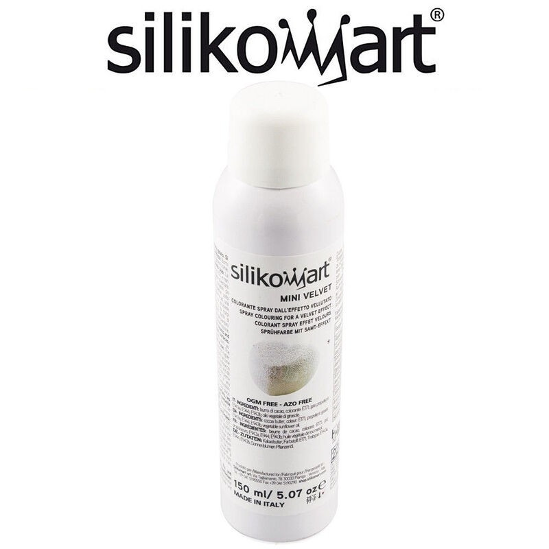 Silikomart - i78 Spray Alimentaire Effet Velours Blanc 250 ml