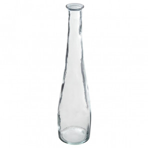 Vase bouteille en verre recyclé H 80 cm