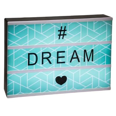 Boîte lumineuse à message Dream 30x22 cm