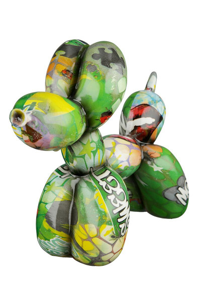 Chien Ballon "Pop Art", Vert