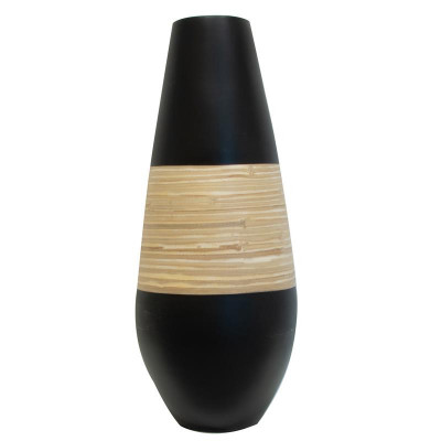 Jarre en bambou noir 24 x 60 cm