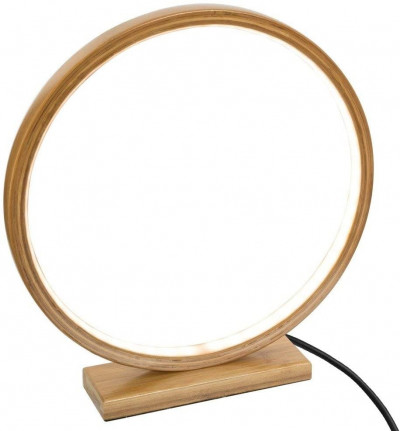 Lampe LED ronde en Bambou D 32 cm