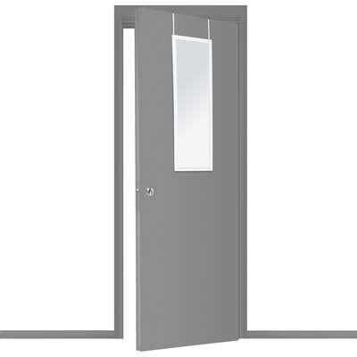 Miroir de porte noir, blanc ou argent 34 x 94 cm