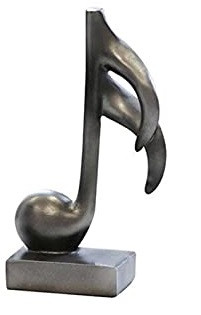 Sculpture Musique anthracite 
