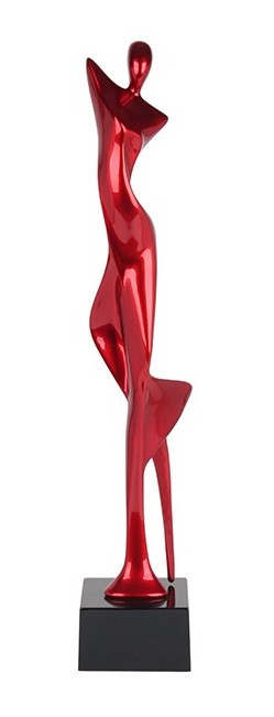 Statue Femme Volupta rouge, H 70 cm