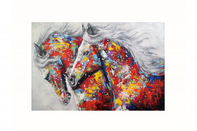 Tableau couple chevaux, Gallery, 80 x 120 cm