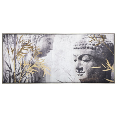 Toile imprimée "Bouddha" encadrée 115x55 cm