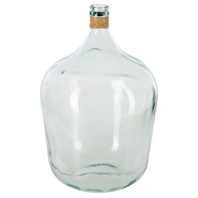 Vase Dame Jeanne, verre, transparent, H56 cm